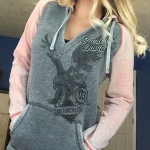 Vintage Harley-Davidson v neck sweatshirt